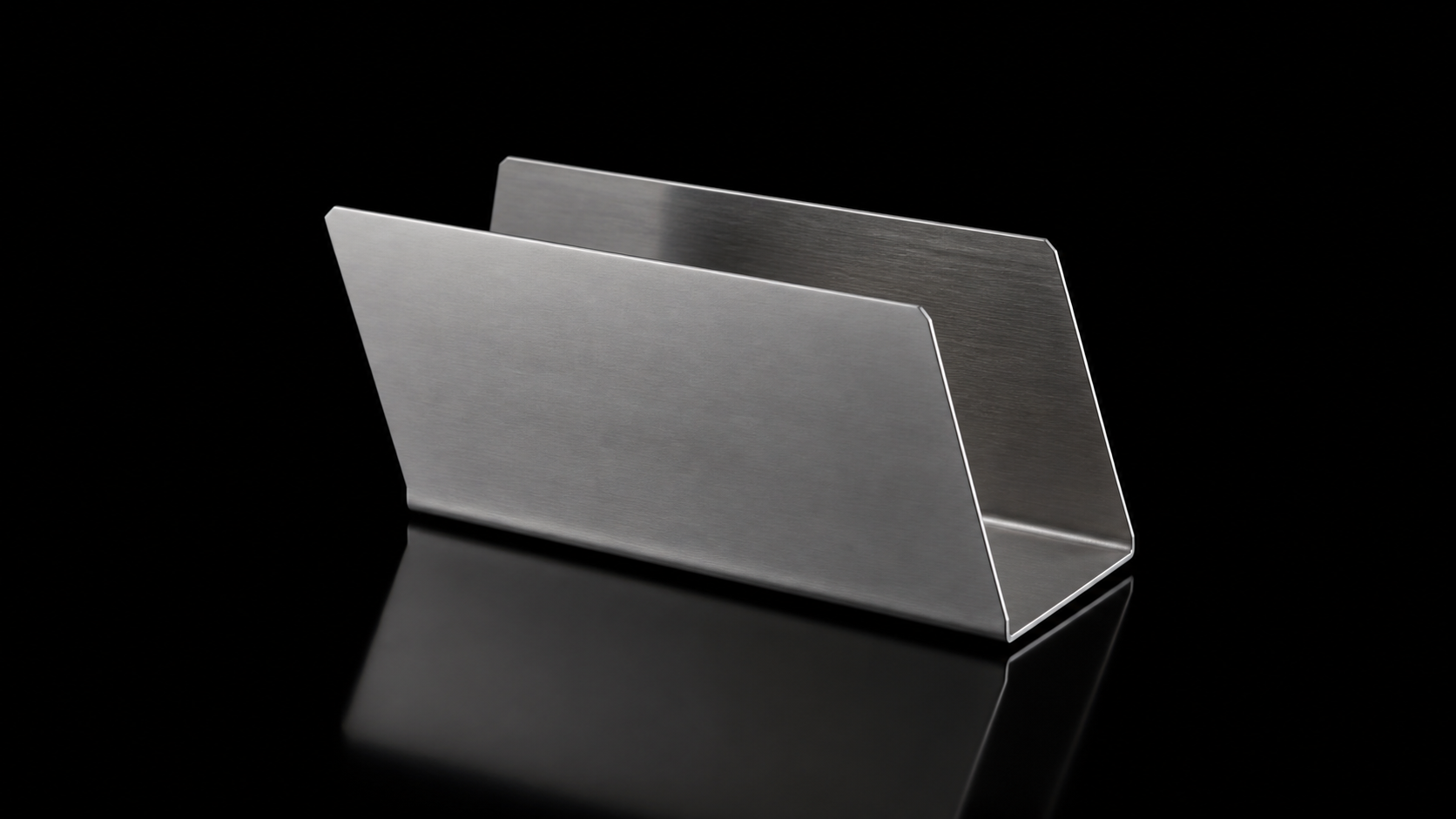 Napkin Holder product photograph on a dark studio background