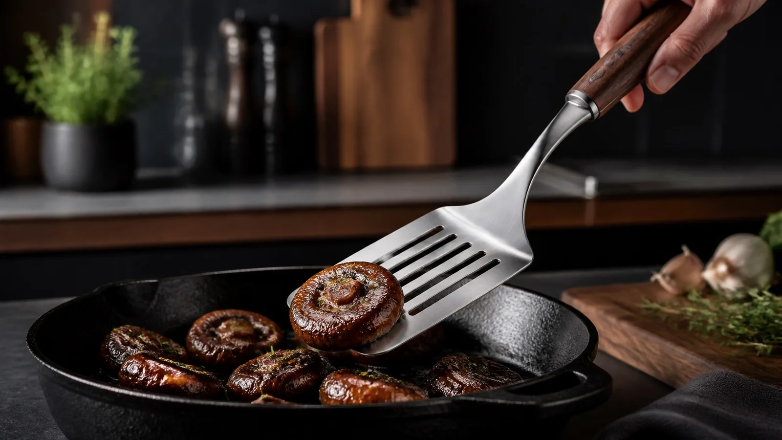 Kitchen Turner Spatula in a premium kitchen setting